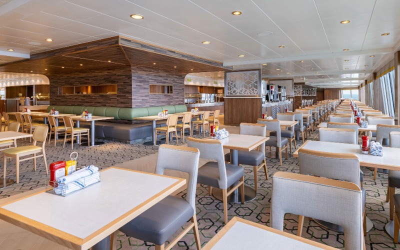 Garden Café — NCL's marketplace buffet with live cooking stations