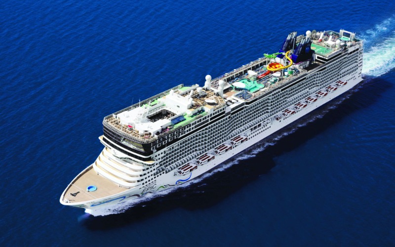 Norwegian Epic — Epic Class ship with distinctive bow design
