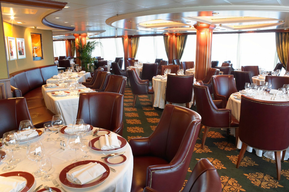 Polo Grill steakhouse aboard Oceania Cruises