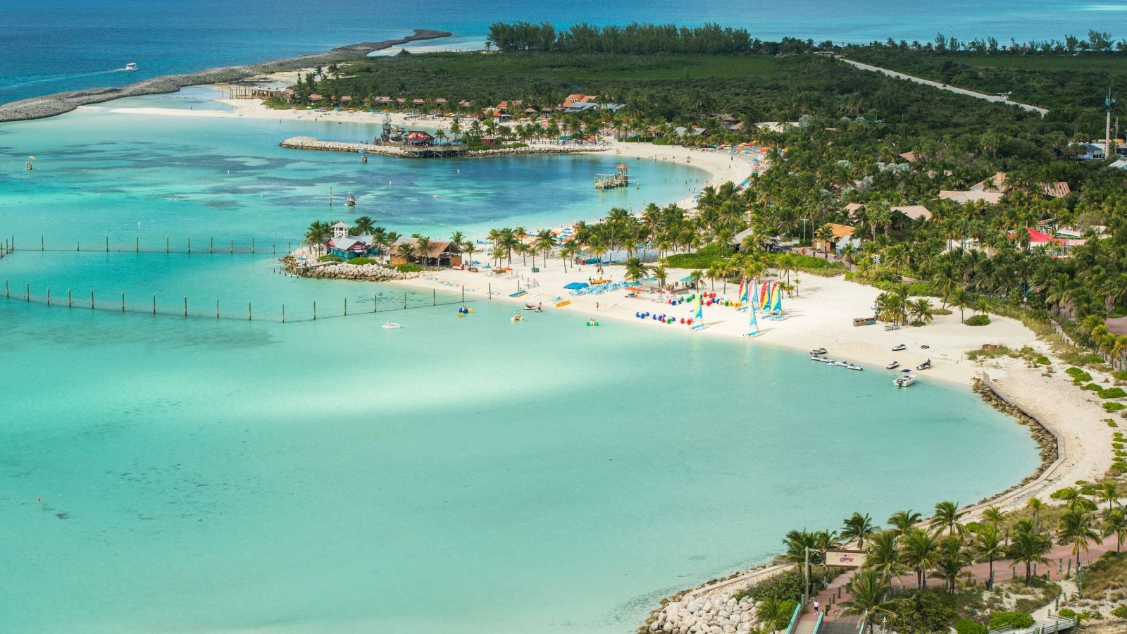 Disney's Castaway Cay private island beach in the Bahamas