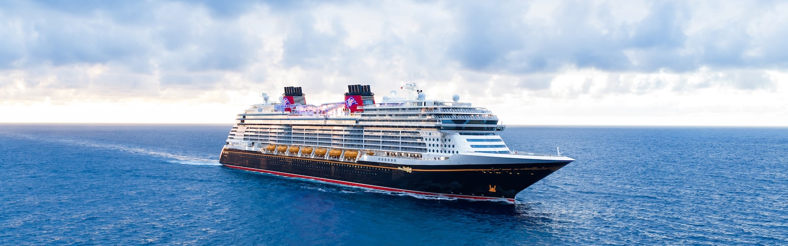 Disney Cruise Line ship sailing at sea