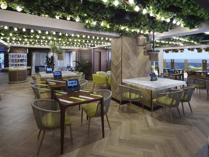 The Indulge Food Hall — NCL's innovative dining market concept on Prima Class ships